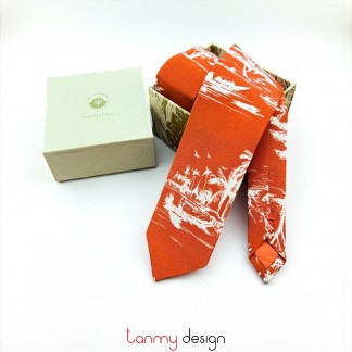 Slim tie - WARM REVERIE - 148cm x 6cm